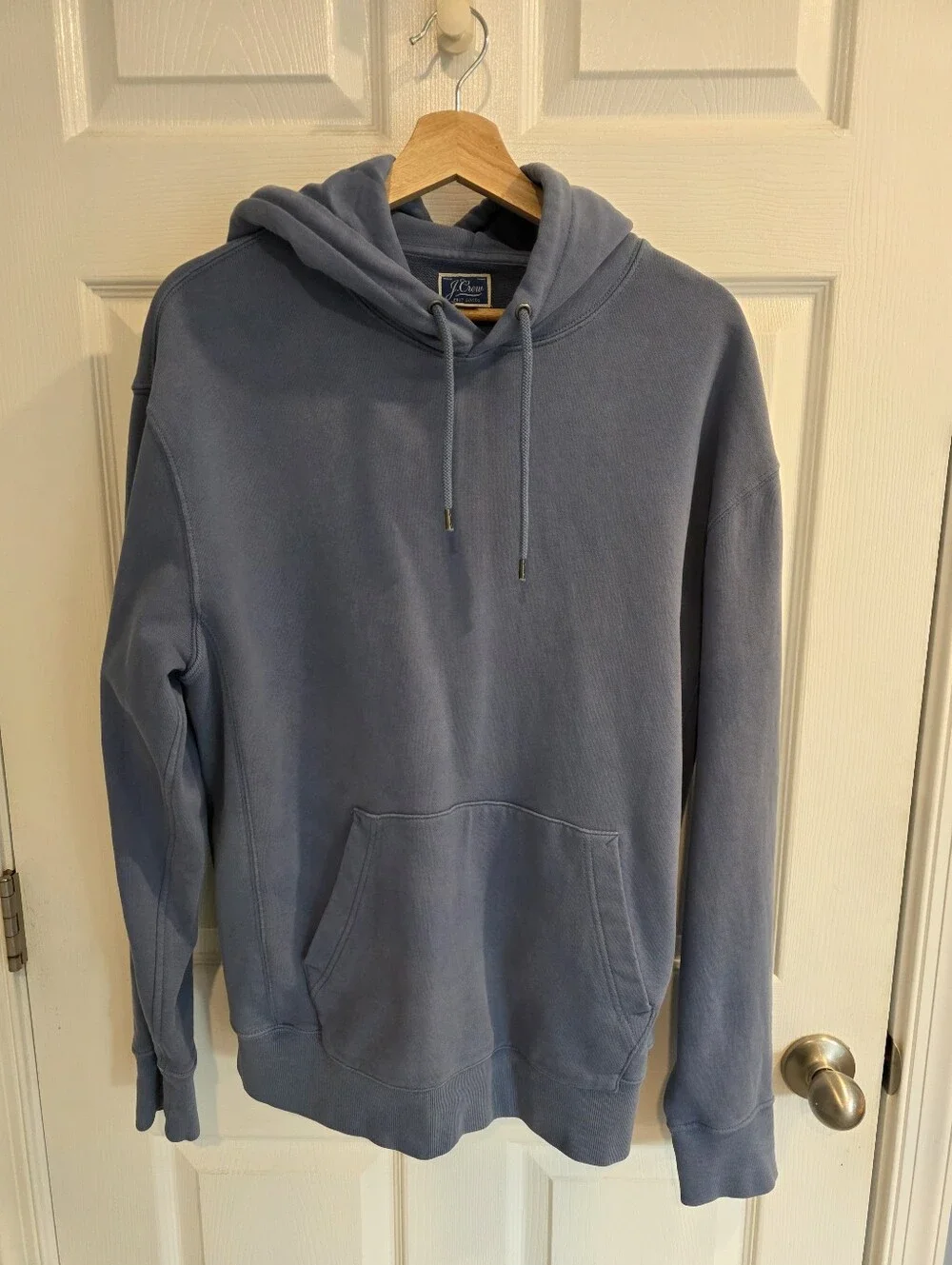 J.Crew Garment Dyed Hoodie Men's M Slate Blue Knit Goods